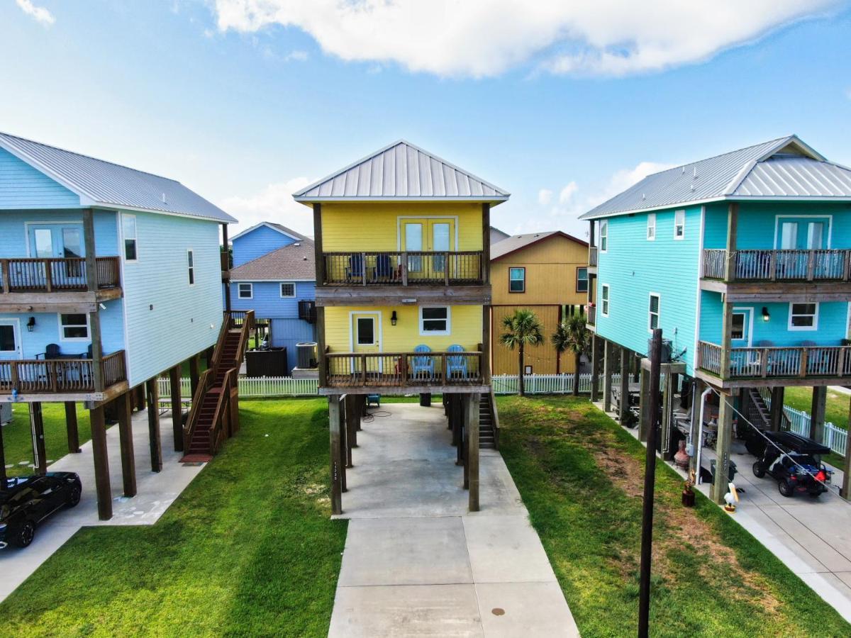 Yellow Beach Haven, Decks, Views, Mere Steps To Sand Galveston Exterior foto